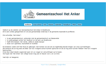 Tablet Screenshot of gemeenteschoolhetankerboekhoute.be